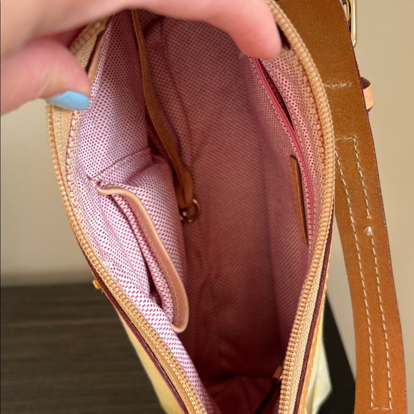 Dooney & Bourke Yellow Polka Dot Shoulderbag and Wallet - Picture 3 of 7